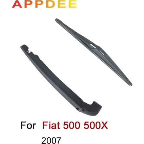 APPDEE Wiper Rear Wiper Blade & Arm Set Kit Fit For Fiat 500 500X Windshield Windscreen Rear Window