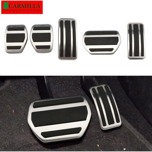 Stainless Steel AT MT Car Pedals for Peugeot 207 301 307 208 2008 308 408 CC Gas Brake Pedal Protector Cover Parts