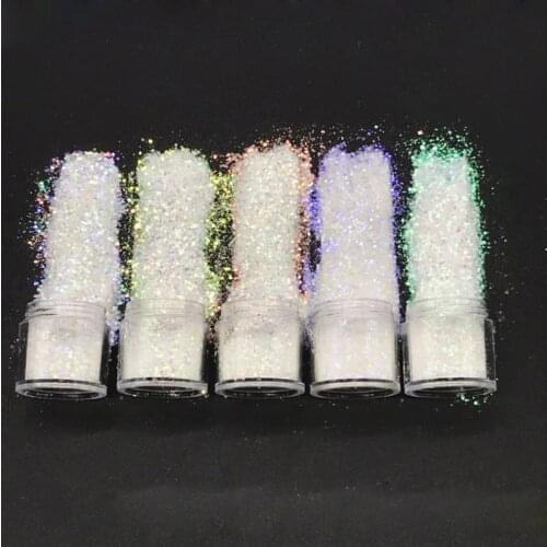 5 Colors c Aurora Resin Crystal Sequins Glitter Pigments Kit Jewelry Making Tool N0HE