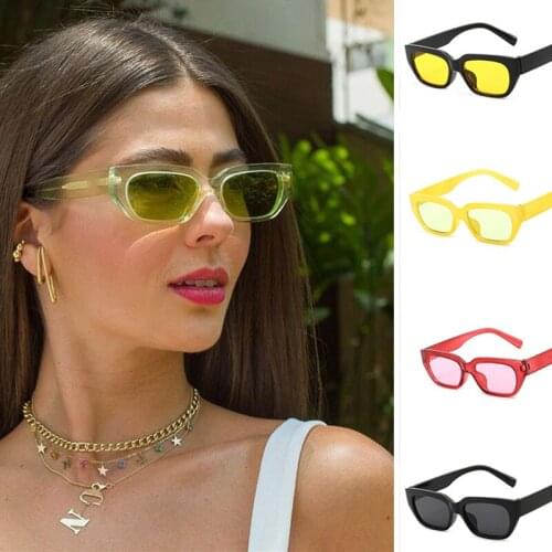 Classic Fashion Rectangular Womens Sunglasses 2021 New Luxury Brand Designer Retro Man Trendy Party Outdoor Shade Glasses Gafas