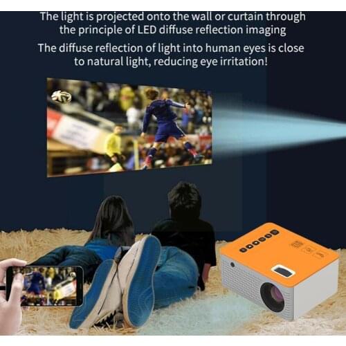 Uc28d Mini Projector Portable Phone Projector Wifi Cinema Led 8.1 For 1080p Phone Video 3d Video Beamer Proyector Android H Y4F1