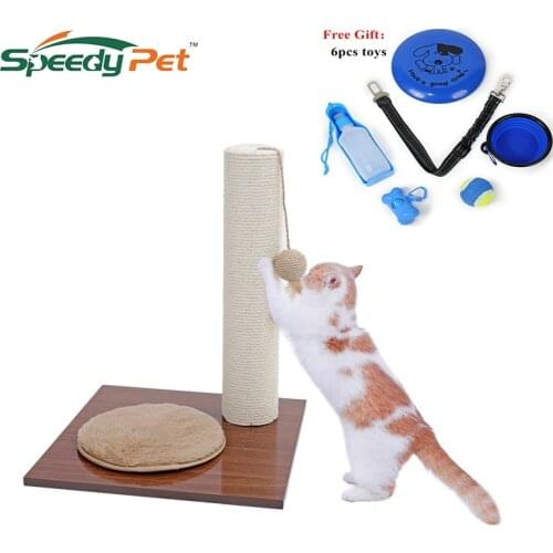 New Fun Domestic distribution hot cat pet kitten scratched plate pad Post Tree Scratcher saddle hemp cat kitten pet plush ball