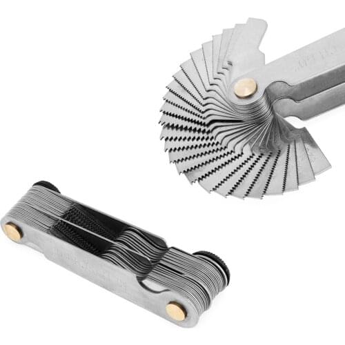 New 60 Degree Whitworth Metric Screw Thread Pitch Gauge Blade Gage For Measuring Tool