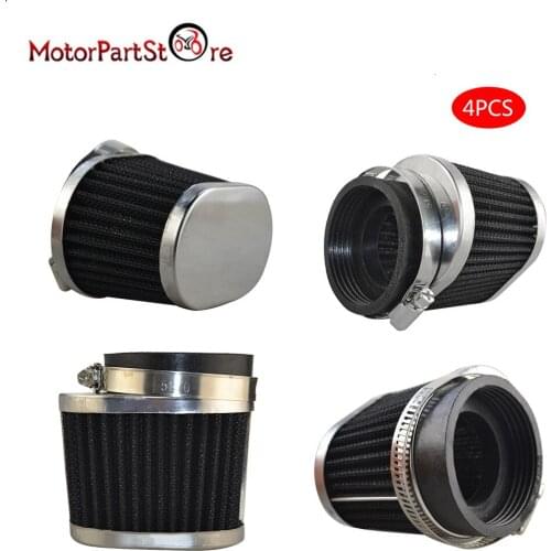 54mm Motorcycle Flange Oval Pod Air Filter Intake Filters Cleaners Universal for Bike Honda Suzuki Kawasaki Yamaha 2.125 Inch
