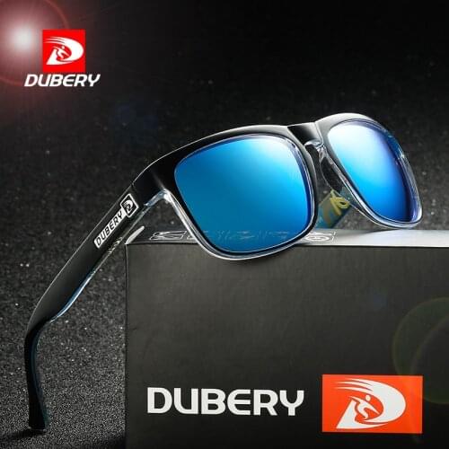 DUBERY Polarized pilot Sunglasses Mens Vintage Male Colorful Sun Glasses For Men Fashion Brand Luxury Mirror Shades Oculos