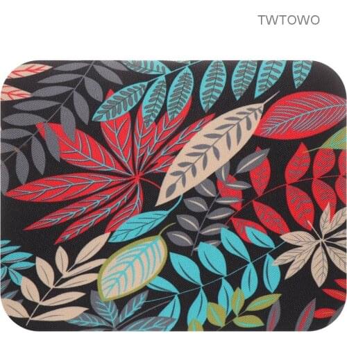 Ethnic Style Creative Print Canvas Mouse Pad Rubber Non-slip Gaming Mice Pad Desk Cushion Comfortable For Laptop PC MacBook