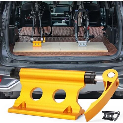 Car Roof MTB Bike Rack Quick-release Fork Installation Mount Holder Lock Truck Cycle Mount Bracket Rack Block Bicycle Accessory