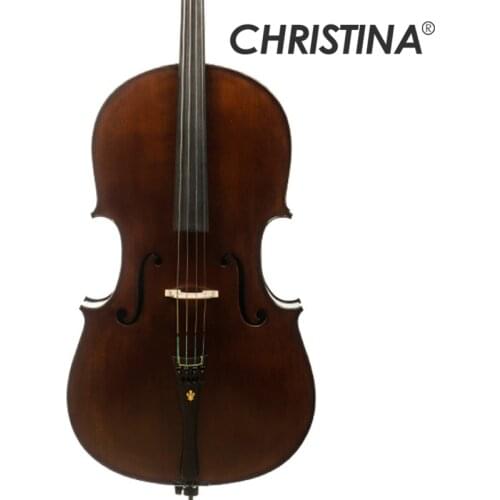 Christina C07B dark professional performance grade examination handmade solid wood tiger cello
