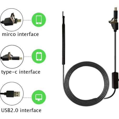 3 in 1 USB OTG Visual Ear Cleaner Endoscope otoscope medical Diagnostic Tool Ear Cleaner Android type-c Camera Ear Pick