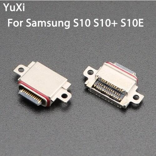 YuXi 2pcs USB Power Port Dock Connector for SamSung Galaxy S10 Plus S10E Note 20 Ultra Charging Jack Port Plug Replacement Parts