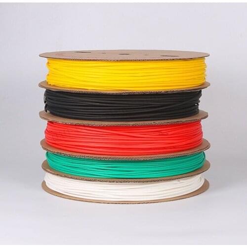 1mm 200meter/lot 7 Colors Cable Sleeve Shrinkage Ratio 2:1 Shrink Wrap Shrink Tube Heat Shrink Tubing Tube Heat Shrink Tubing