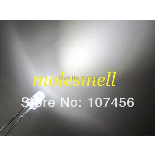 15000pcs 3mm White LED+Fast Shipping Ultra Bright led 3mm light-emitting diode 3mm water clear white led lamp round white led