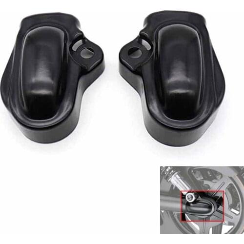 2pcs Black Chrome Motorcycle Bar Shield Rear Axle Cover Swingarm Cap Protection for Harley VRSC V-Rod VRSCA 02-later