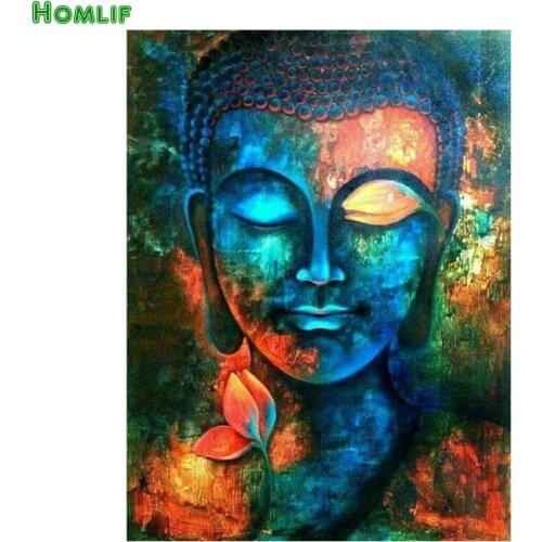 5D DIY Diamond Painting Buddhism Stitch classical Buddha Needlework Home Decorative Full round Diamond Embroidery Buddhism