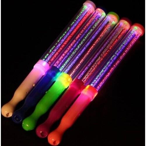 Acrylic LED Flashing Sticks Kids Girls Light Up Stick Cheering Props Glow Party wedding birthday