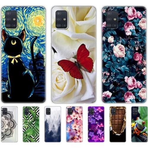 For Samsung Galaxy A51 Case Silicon Transparent Back Cover Phone Case For Samsung A51 A515 Soft Case 6.5inch
