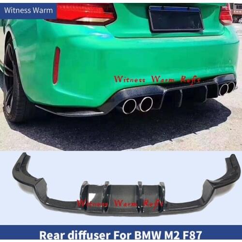 Carbon Fiber Rear Chin Bumper Lip Diffuser For BMW 2 Series F87 M2 Tuning body kit 2015-UP