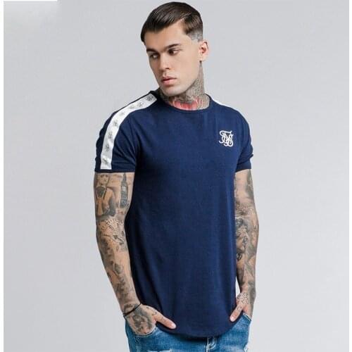 T Shirt Men Silk Silk Casual Male TShirts Siksilk Hip Hop Mens Tshirt Streetwear Brand Clothing Tee Tops Sik Silk Men T-shirt