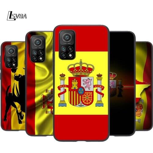 Spain Spanish flag Silicone Cover For Xiaomi Mi Note 11 10T 10 9 9T SE 8 Lite Pro Ultra 5G Phone Case Shell