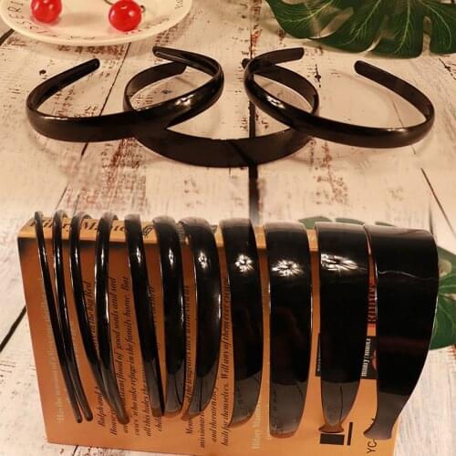 Korean Wide Clip Teeth Black Plastic Headband, Comfortable Hair Accessories, Simple Gift Headband New