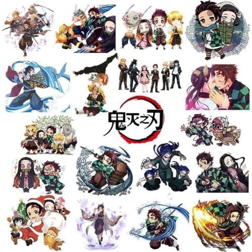 Fashion Japan hot Anime Heat Transfer A-level Patches For Schoolbag Jeans Tshirt Stripes washable Stickers On Clothes