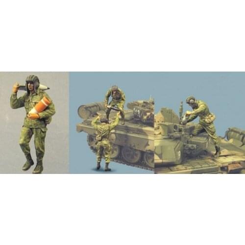 1/35 WW2 Soviet tank crews 4 person WWII Resin Model Kit figure Free Shipping