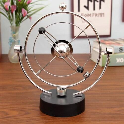 Celestial Orbit Perpetual Motion Dynamic Instrument Gadget Rotate Electromagnetic Physics Model Home Office Desk Decor