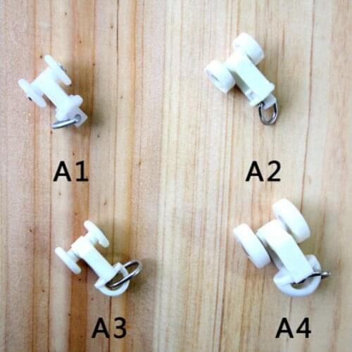 Retro hook and loop rail curtain rail pulley straight rail curved rail accessory pulley accessory roller