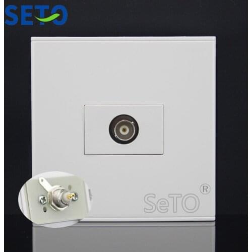SeTo 86 Type CCTV Camera Security BNC Female Connector Wall Plate Socket Keystone Faceplate