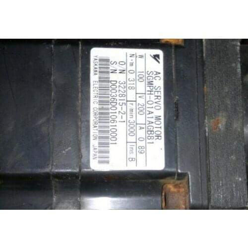 SGMPH-01A1AGB81 SERVO MOTOR , used in good condition . 80% appearance new , good working , free shipping