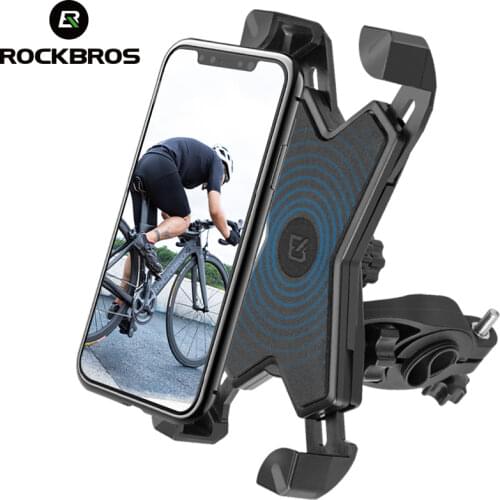 ROCKBROS Bike Phone Holder Universal Bike Phone Stand Rotatable Bicycle Phone Holder Cycling Telephone Support Bike Accessories