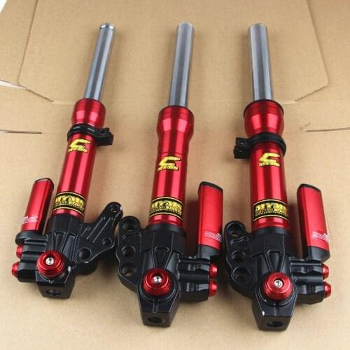 Motorcycle Front Shock Absorbers Suspension Hydraulic Fork 370mm/400mm-30/27/30mm Not Adjustable For Yamaha Scooter Modify