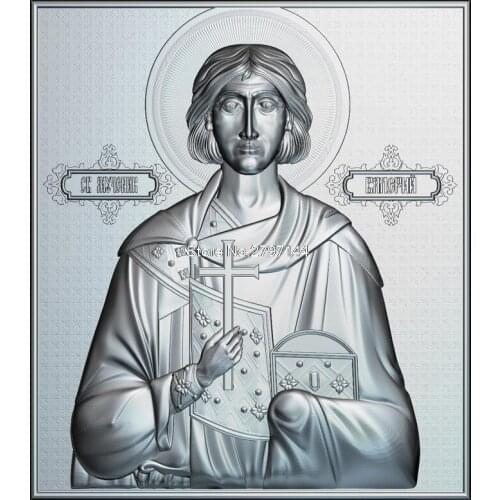 High quality New 3D model for cnc Holy Martyr Icon Valeria Sebaste 3D carved figure sculpture machine in STL file Religion