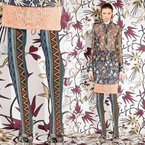 High-quality Japanese Sweet T Stage Retro Geometric Pattern Ethnic Style Pantyhose Was Thin and Fashionable Leggings Stockings