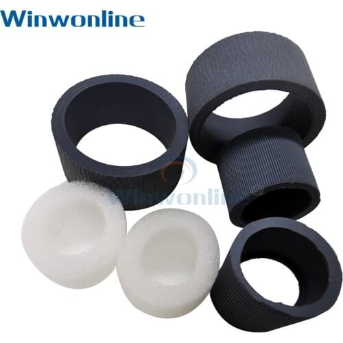 1 Set Scanner Pickup Roller Tires Exchange Roller Rubber for Canon DR-C125 DR-C225 High Quality Compatible New