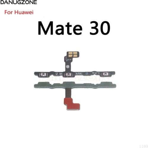 10PCS/Lot For Huawei Mate 30 Lite Power Button Switch & Volume Up / Down On / Off Button Flex Cable