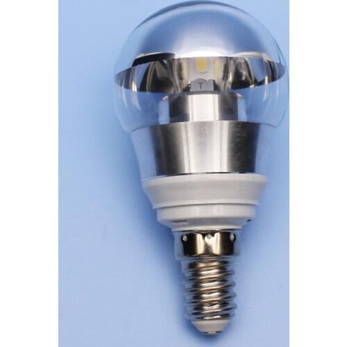 10pcs 3w G45 LED lighting Bulb Half Silvering SMD Mirror Shadowless Lamp E27/E26/E14 cool white (6500k) 85-265v