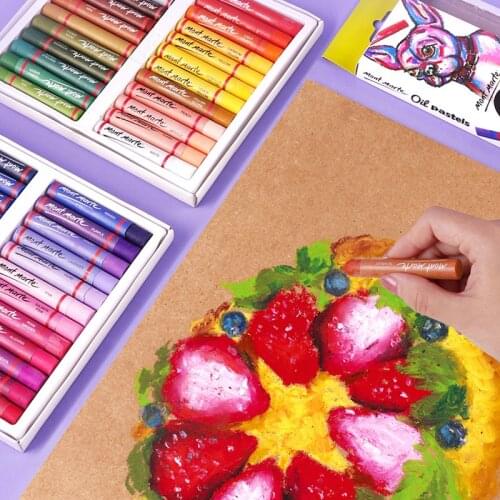 12/24/48 Heavy Color Oil Pastel Sticks Kids Art Set Oil Pastels Drawing Oily Crayons Childrens Drawings Can Be Monochrome