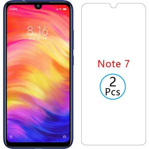 2pcs hd protective glass on for redmi note 7 screen protector tempered glas for xiaomi ksiomi readmi not note7 not7 film xiomi