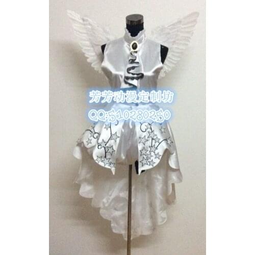 2016 Cardcaptor Sakura Sakura Star Wedding Dress Sakura Cosplay Costume With Wing