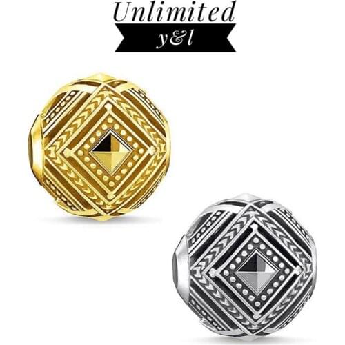 African Silver/Gold Color Karma Beads for Bracelet&Necklace Women Men Fashion DIY Jewelry Making Accessories 2018 New Arrivals