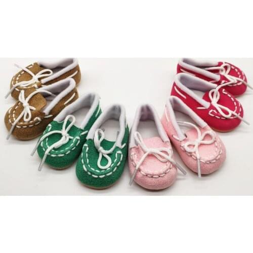 Doll Accessories 7CM Doll Shoes 45CM Born Baby Doll Shoes For 18Inch Doll