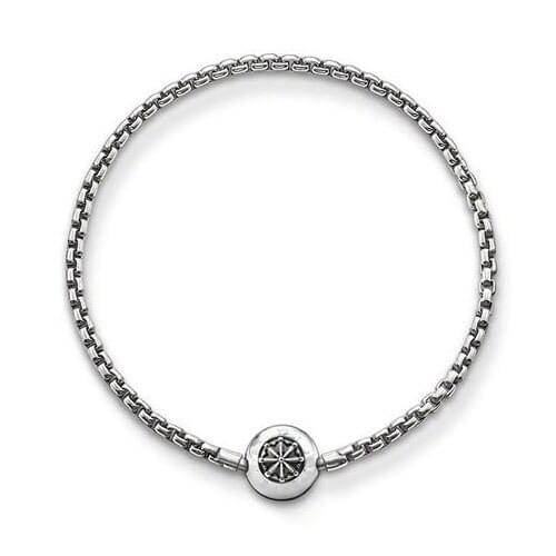 925 Sterling Silver Beads Charms Bracelets 19/21cm Boxes Chain & Link Bracelets For Women Fashion Jewelry Pulseras SBR017