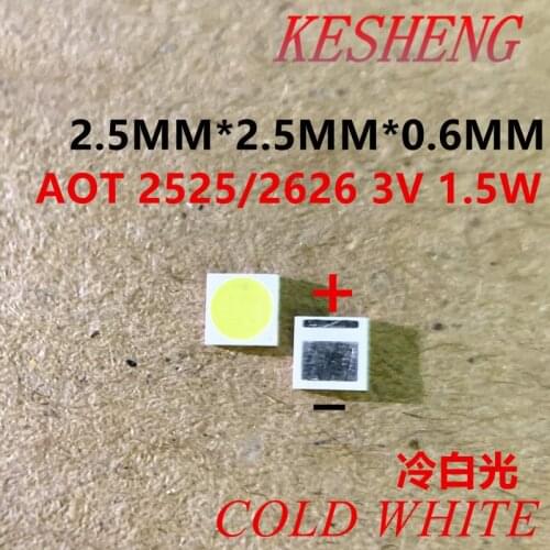 Diode TV backlight 1.5W 3V 2525/2626 SMD LED Televisao cool white cool white backlight LCD backlight repair 500PCS