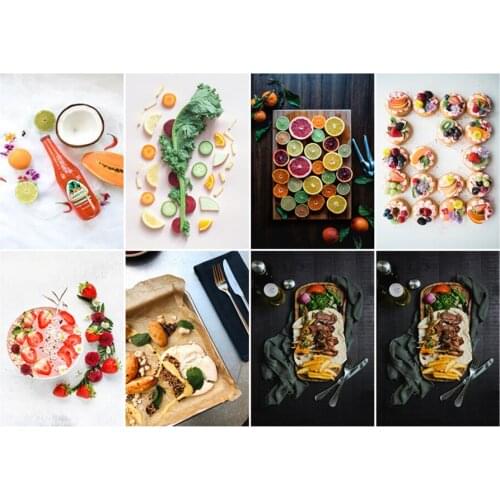 Diy 5D Diamond Painting by Number Food Kitchen Decor Diamond Embroidery Vegetables Spices Spoon Crystal Rhinestones Mosaic Kits