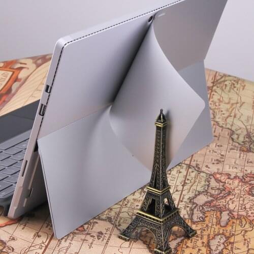 For Microsoft Surface Pro 3 Laptop Skins Anti-scratch Bubble Free Silver Removable Slim Decal Laptop Sticker Back Cover (2014+)