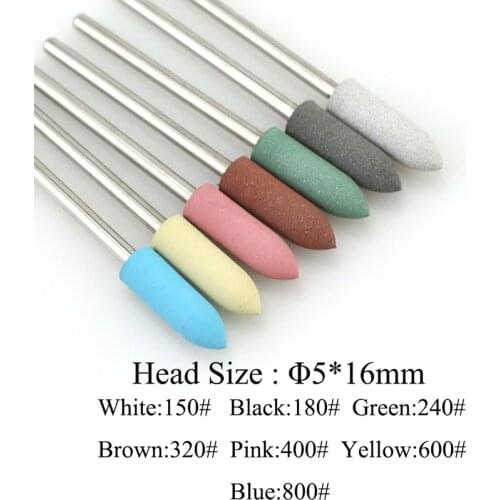 1Pcs Rubber Silicone Nail Drill Milling Cutter for Manicure Bit Flexible Polisher Machine Electric Nail File Art Tools Manicure