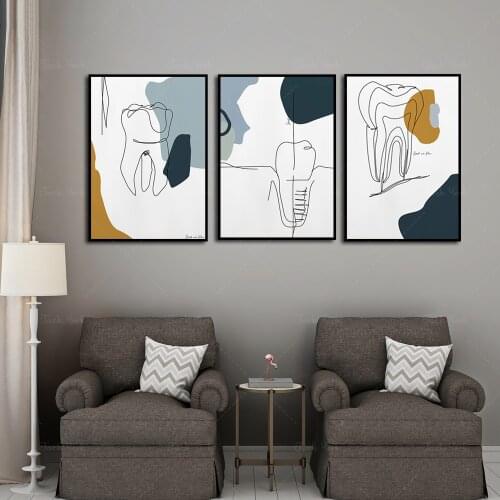 Tooth Pictures, Dentist Pictures, Colorful, Minimalist, Set, Dentist Art, Dentist Office Decor, Poster
