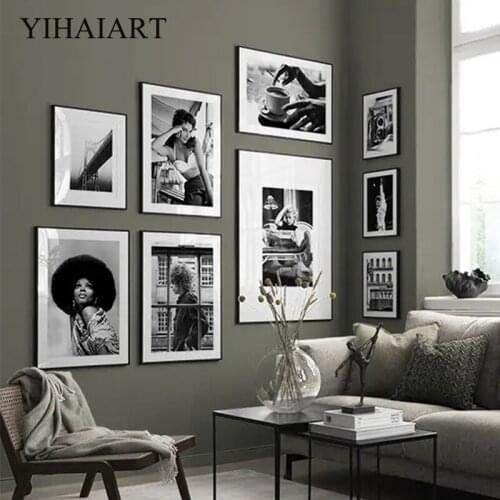 Classic Vintage Canvas Poster Black White Music Star Wall Art Print Painting Nordic Landscape Picture Modern Home Room Decor