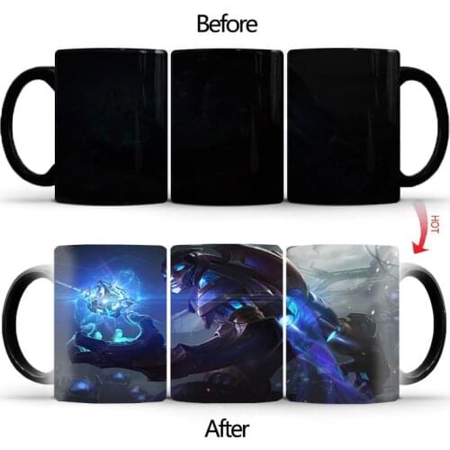 New Robot pattern Color Changing Mug Ceramic Thermal Coffee Cup Breakfast Cup Tazas De Ceramica Creativas Cute Mugs BSKT-020